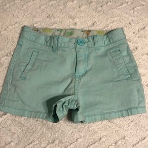 Teal Short with Adjustable Waist